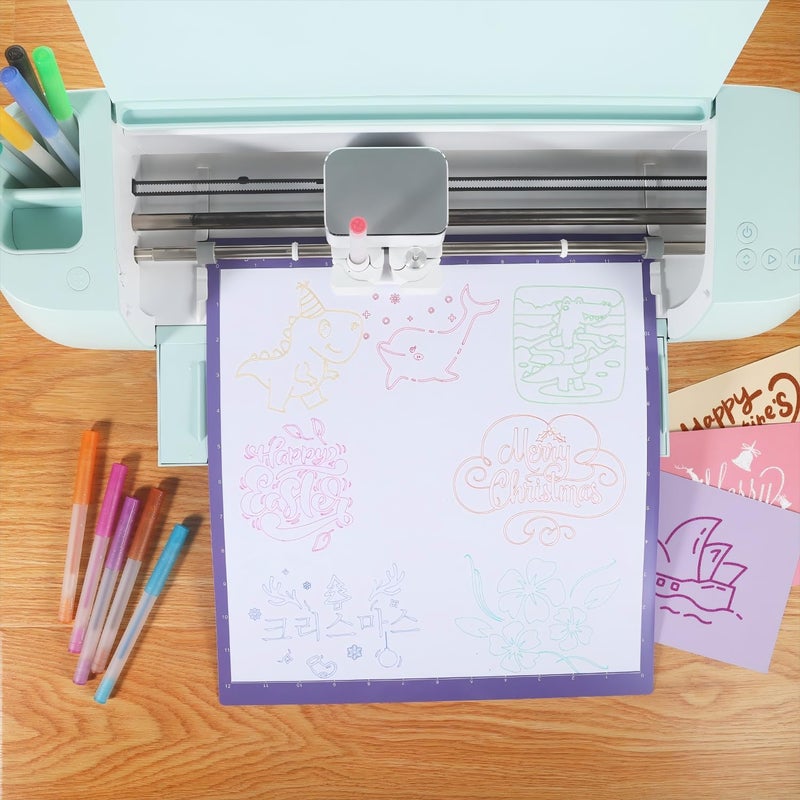 welebar Glitter Gel Pen Set Compatible with Cricut Maker 3/Maker 4/Maker/Explore 3/Explore 4/Air 2/Air, 0.8 Tip Glitter Pen Set of 12 Pack Medium Point Pen, Writing, Drawing, Invitations, Cards - Image 5